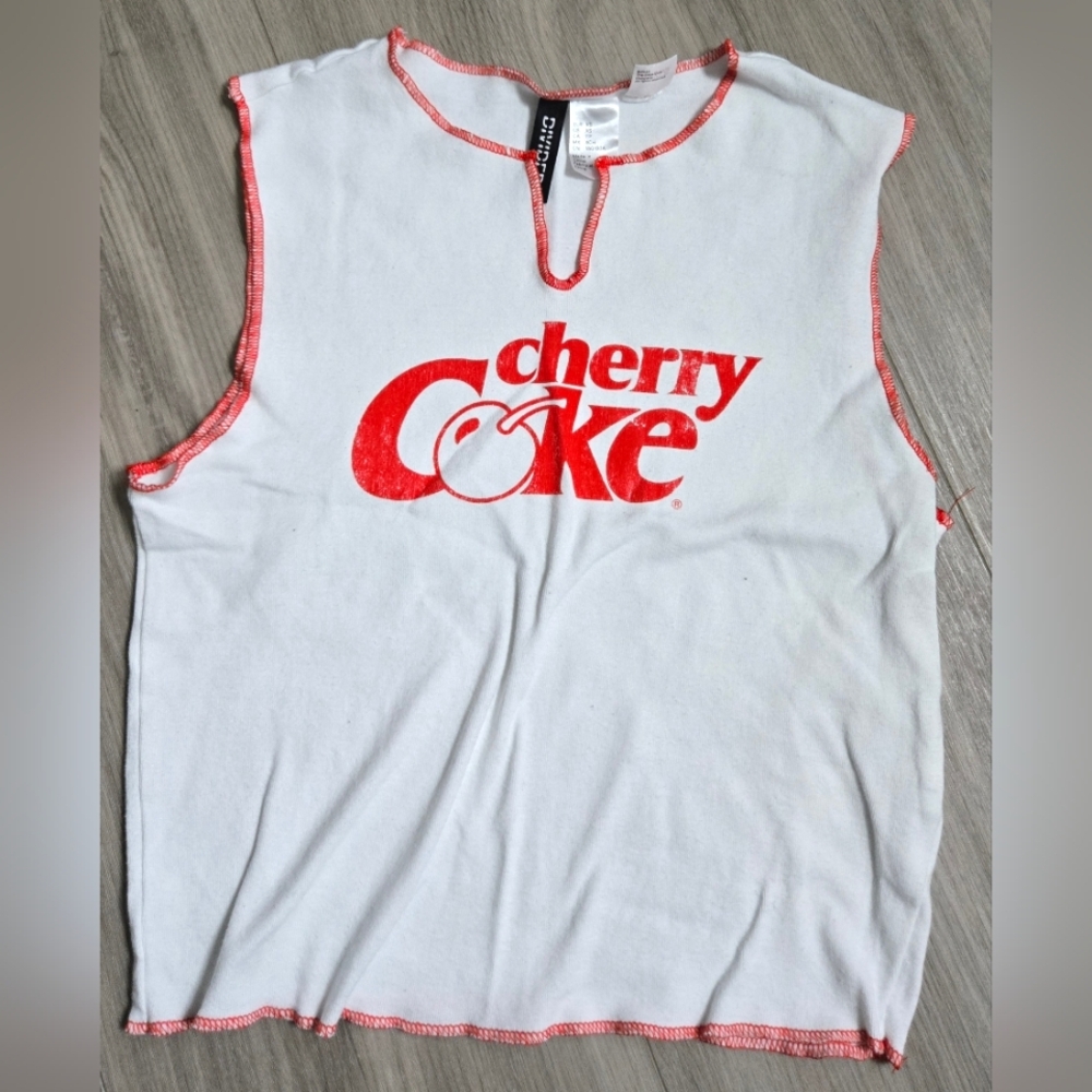 H&M Cherry Coke Cropped Tank